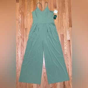 HALARA Mint Green Wide-Leg Jumpsuit
